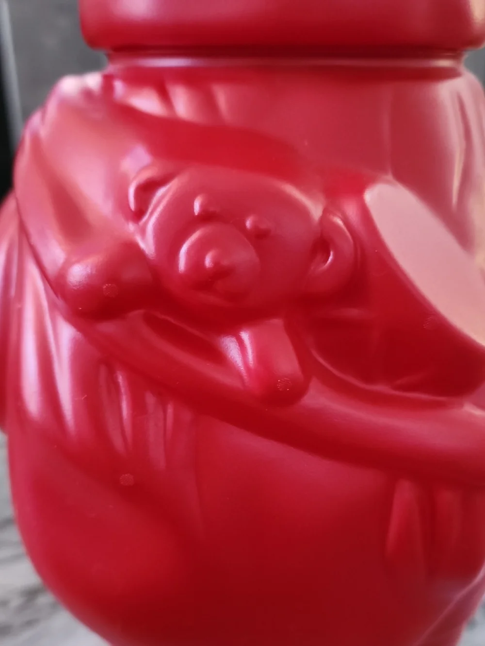 PackerWare Vintage Blow Mold Santa Claus Cookie Jar, 1980s